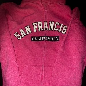 Y2K hot pink hoodie